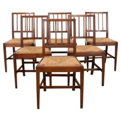 Set of 6 Oak Dining Chairs