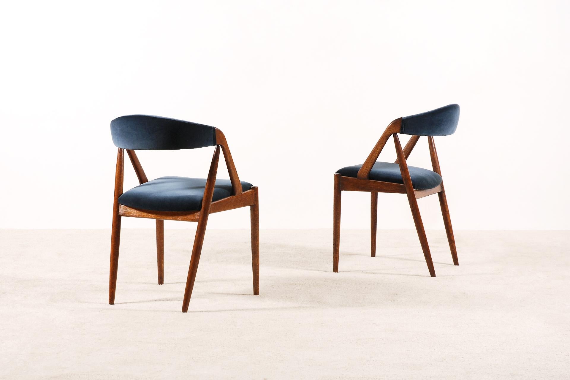 Set of 6 Oak Dinning Chairs by Kai Kristiansen, 1960s 3