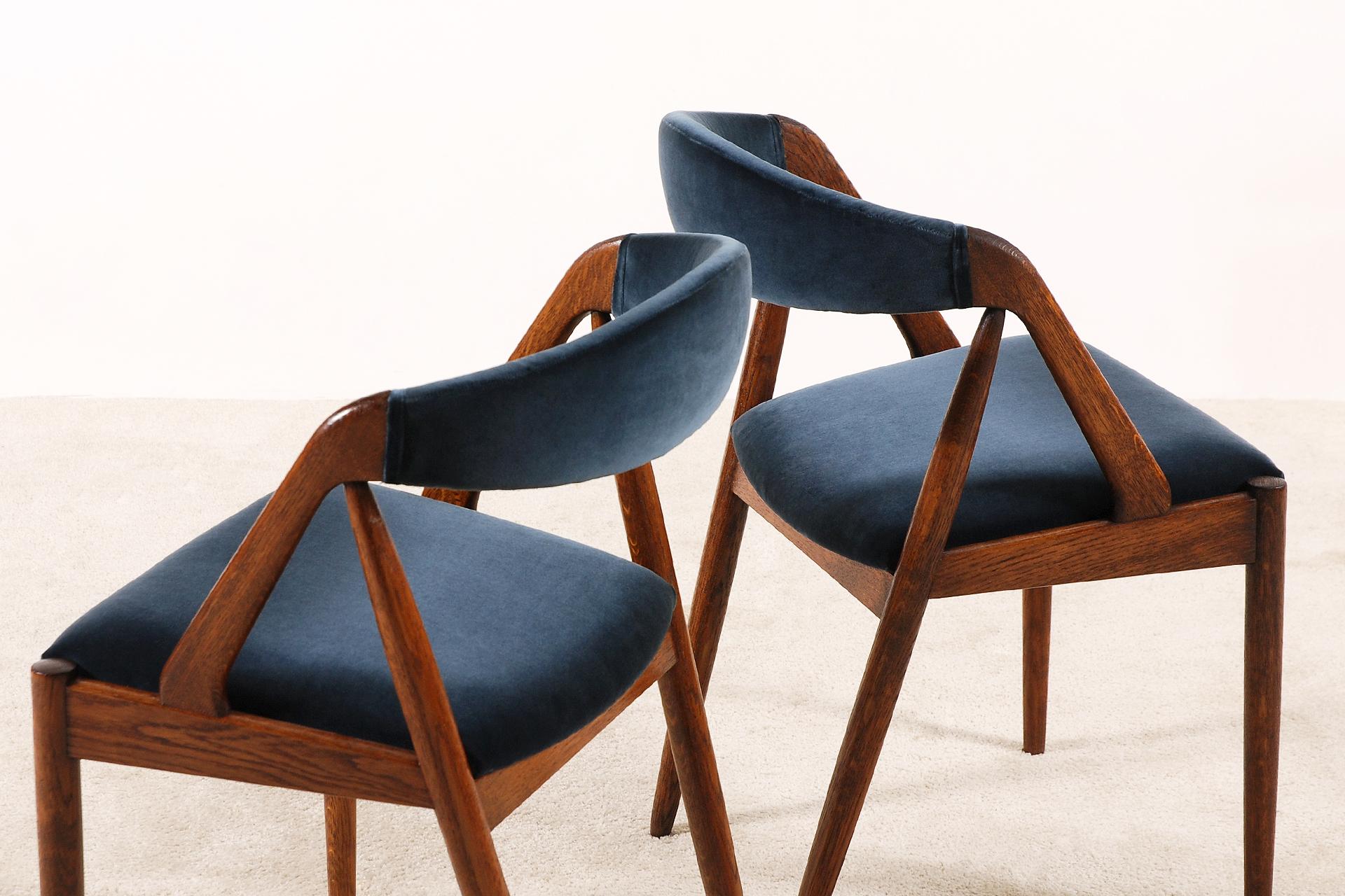 Set of 6 Oak Dinning Chairs by Kai Kristiansen, 1960s 4