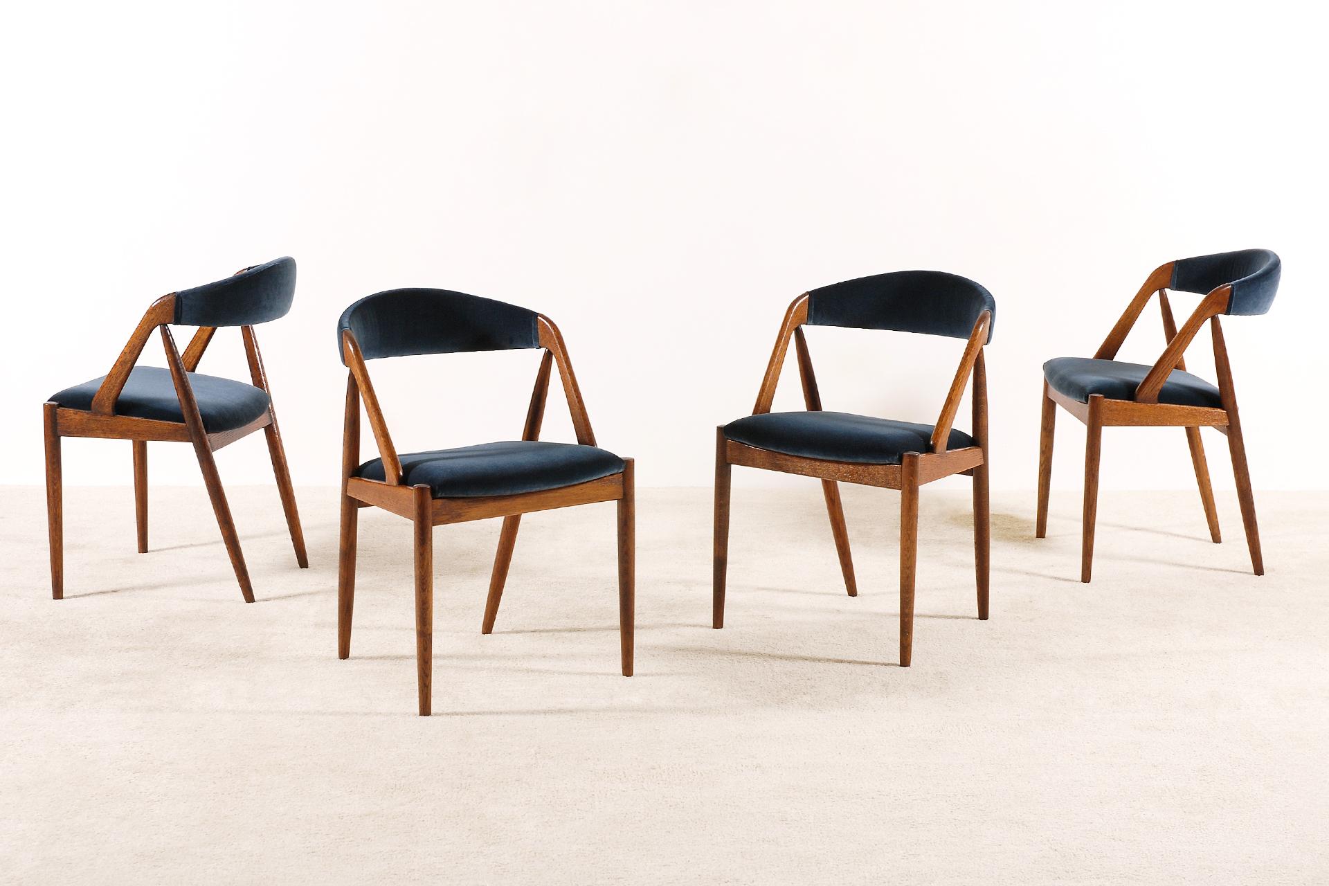 Set of 6 Oak Dinning Chairs by Kai Kristiansen, 1960s 1
