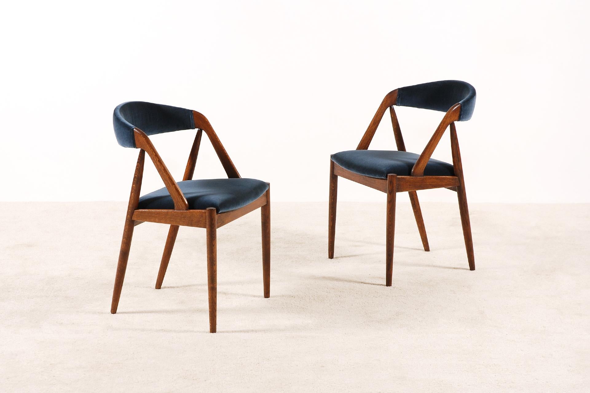 Set of 6 Oak Dinning Chairs by Kai Kristiansen, 1960s 2