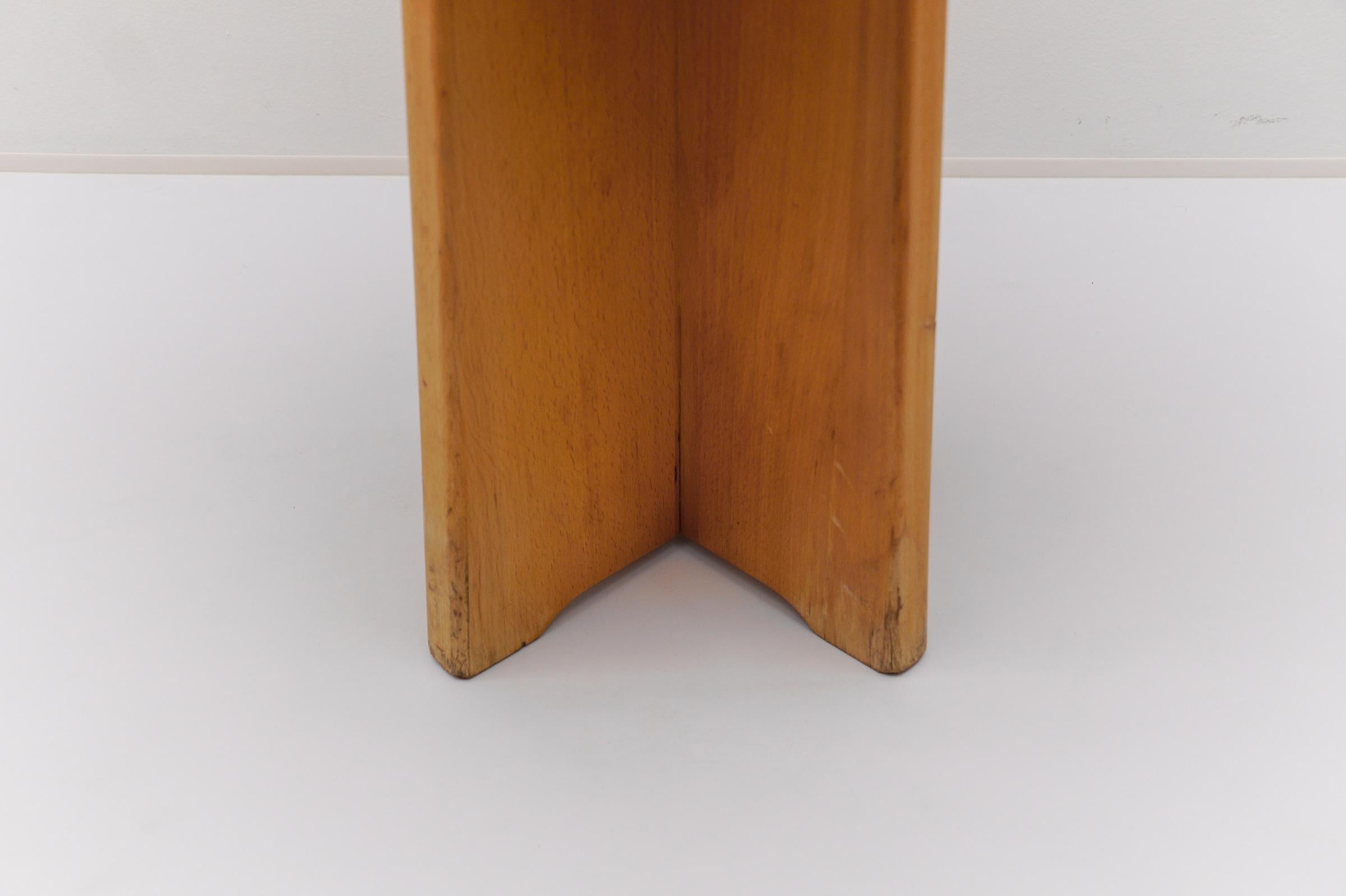 Set of 6 Oak Stools in the Style of Pierre Chapo, France, 1960s For Sale 13