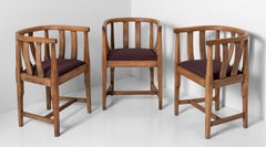 Set of '6' Oak Tub Dining Chairs by Gordon Russell, England, circa 1930