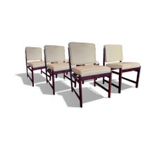 Set of 6 of “Marco” Chairs in Hardwood & Leather, Sergio Rodrigues, 1960s