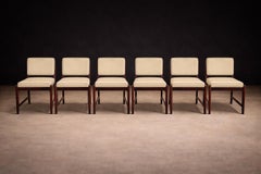 Set of 6 of “Marco” Chairs in Hardwood & Leather, Sergio Rodrigues, 1960s