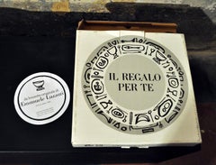 Set of 6 of Pairs of Dishes by Emanuele Luzzati for Fine Porcelain