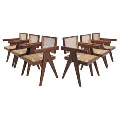 Set of 6 "Office" Chairs by Pierre Jeanneret