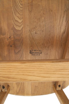 Set of 6 Old Hickory Ash Wood Dining Chairs