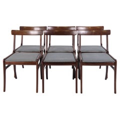Set di 6 sedie da pranzo Ole Wansher Rungstedlund di Poul Jeppesen degli anni '50