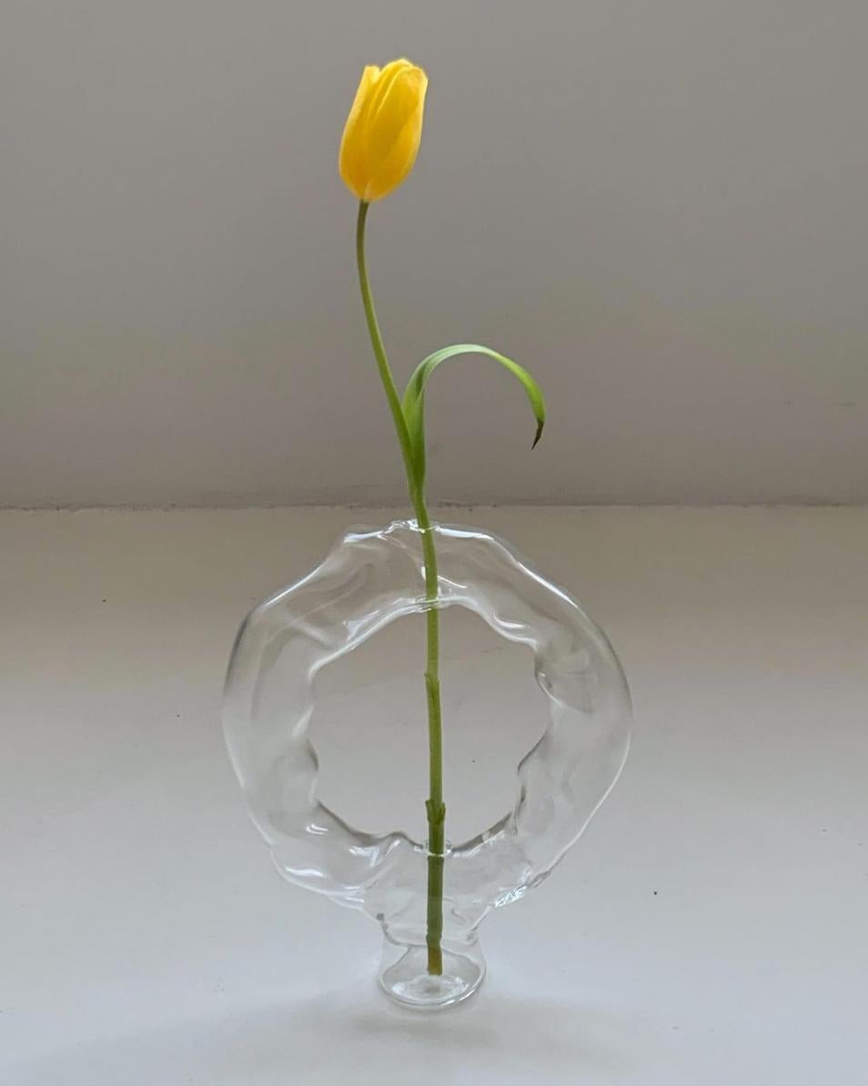 Set von 6 undurchsichtigen Gaia-Vasen aus Mint von Valeria Vasi (Moderne) im Angebot