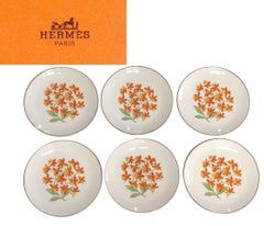 Set of 6 Orchid Hermès Place Setting 30 Pieces
