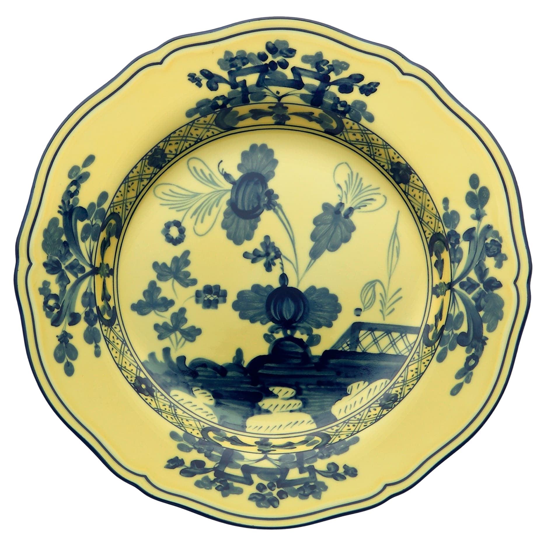 Set of 6 Oriente Italiano Citrino Dinner Plates For Sale