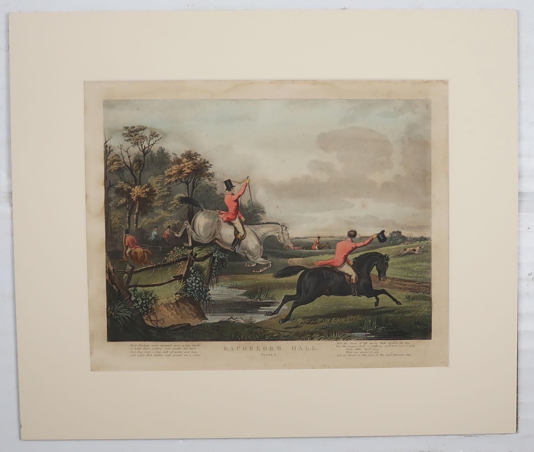Set of 6 Original Antique Sporting Prints After Turner, Early 19th Century 2