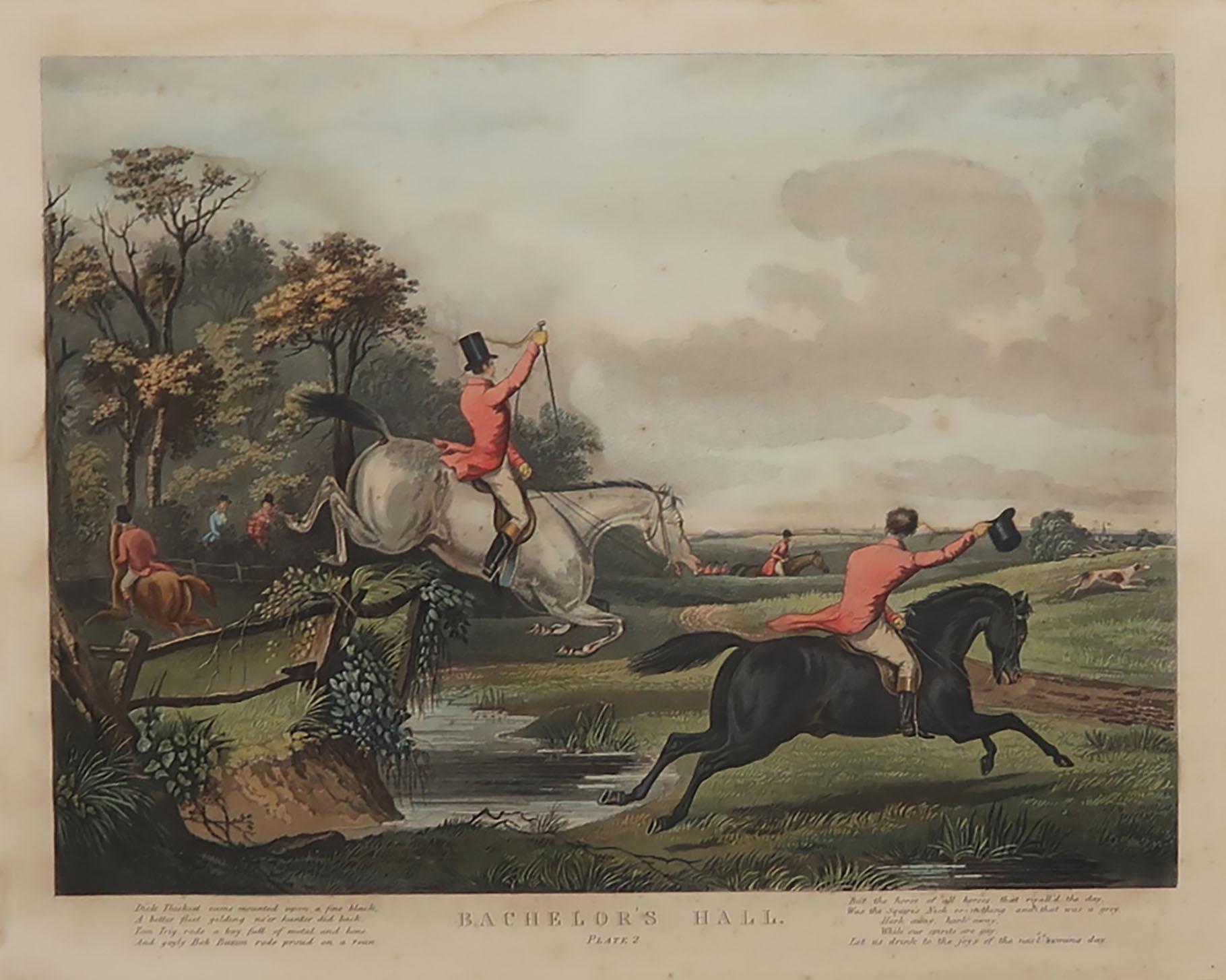 Set of 6 Original Antique Sporting Prints After Turner, Early 19th Century 3