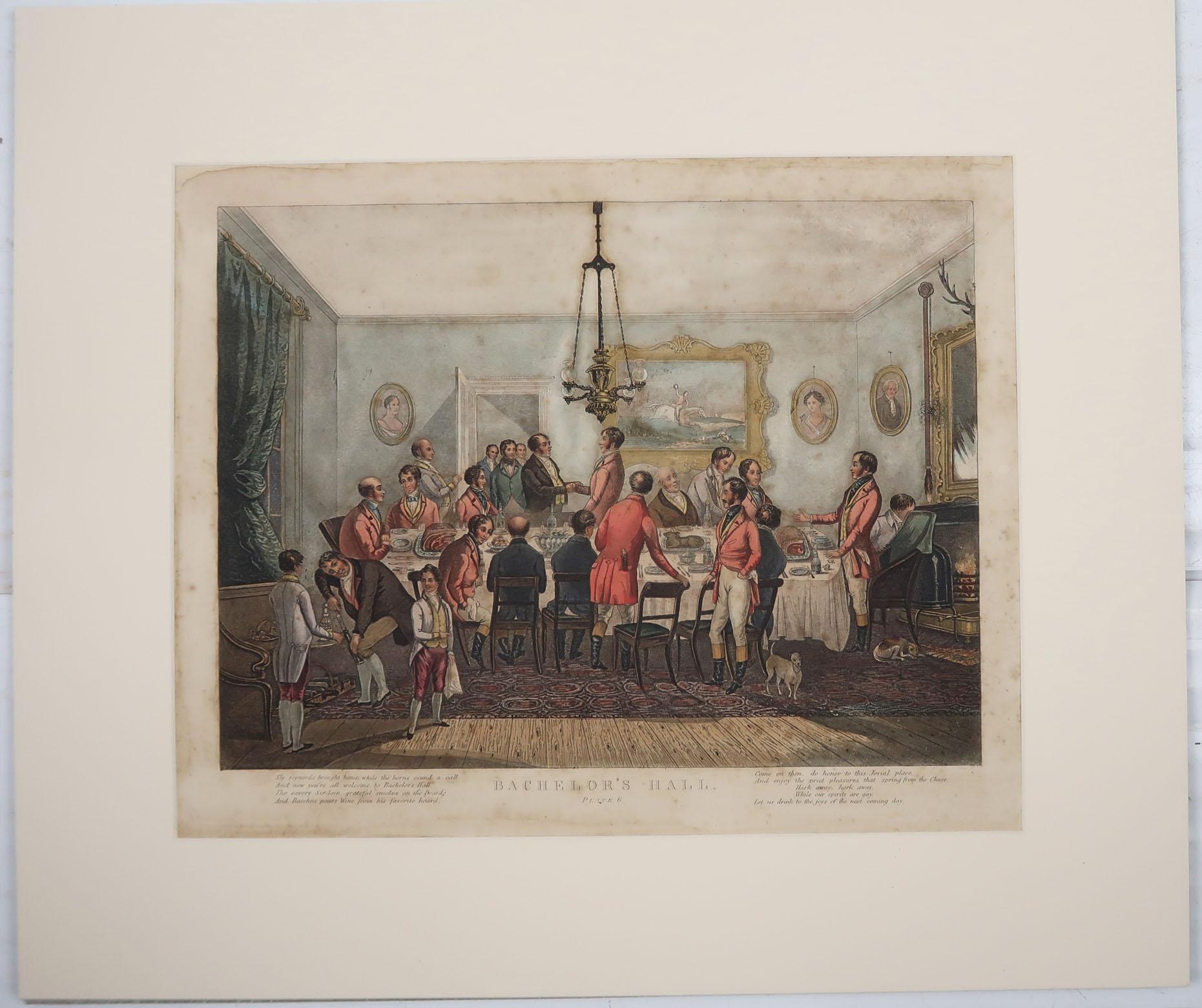 Set of 6 Original Antique Sporting Prints After Turner, Early 19th Century 4