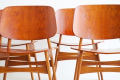 Set of 6 original Borg Mogensen “Shell chairs” model: 155 for Soborg 1950 Danish