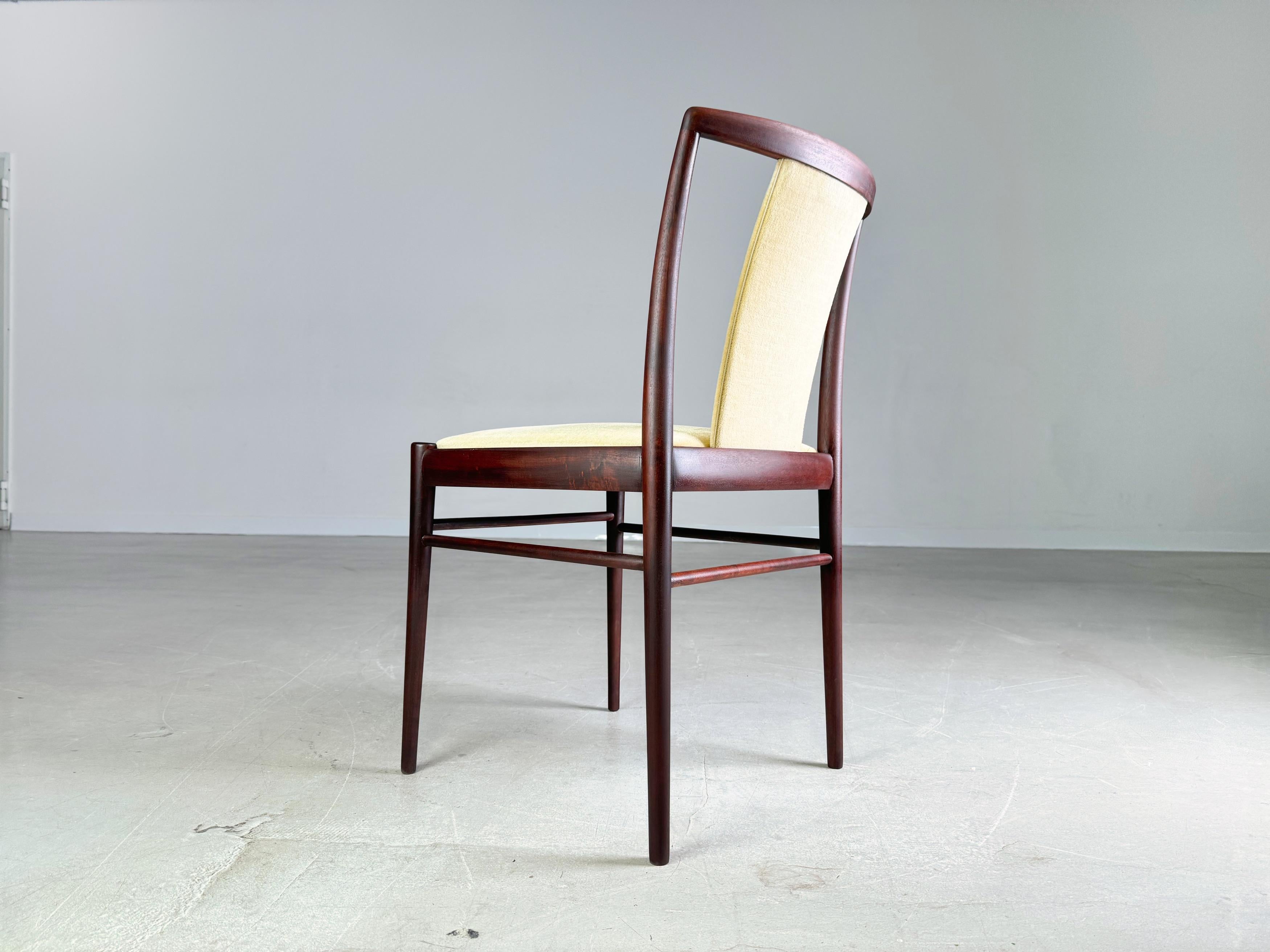 Set of 6 original vintage Mid Century chairs Benze 1960s For Sale 6
