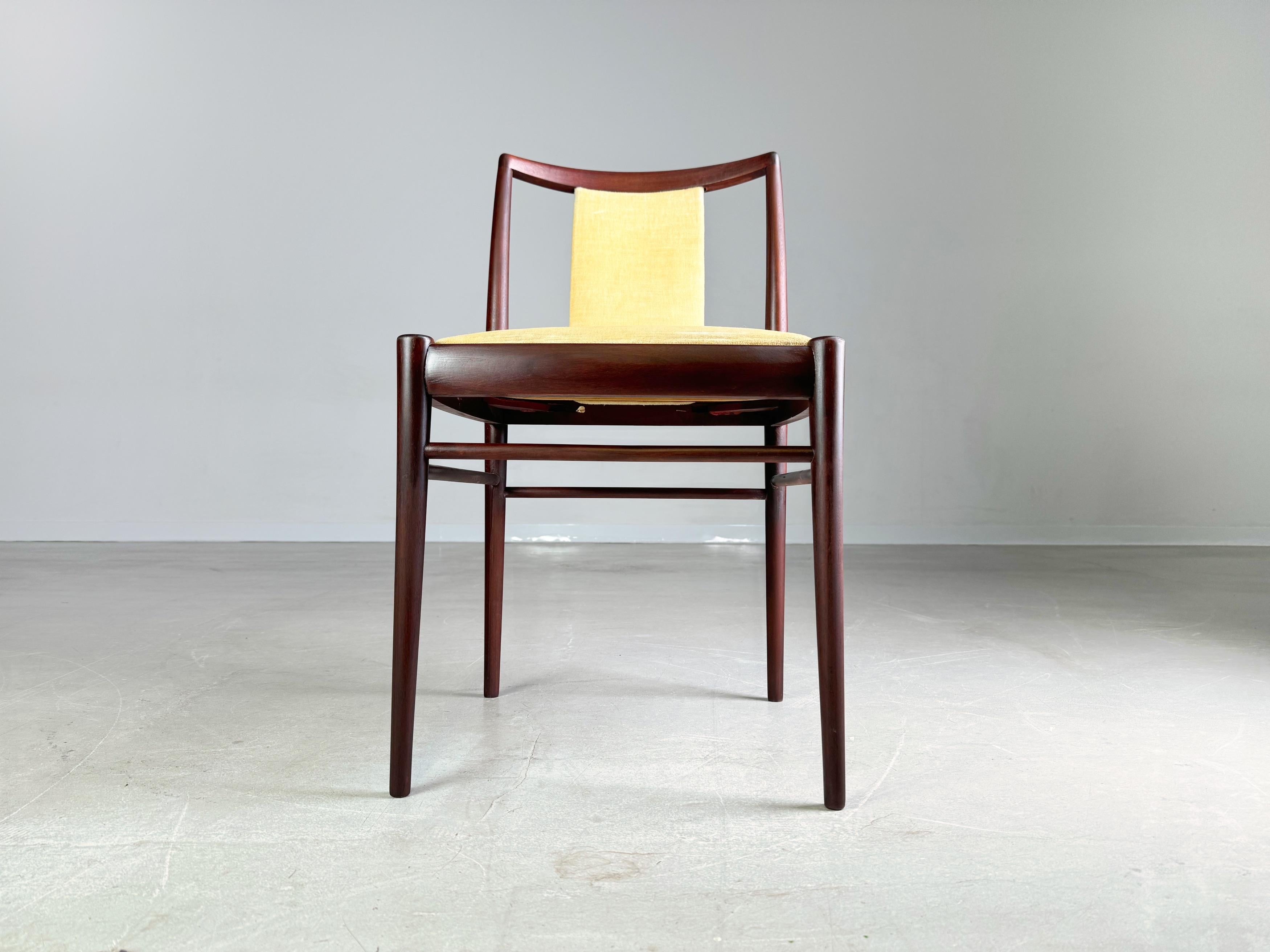 Set of 6 original vintage Mid Century chairs Benze 1960s For Sale 9