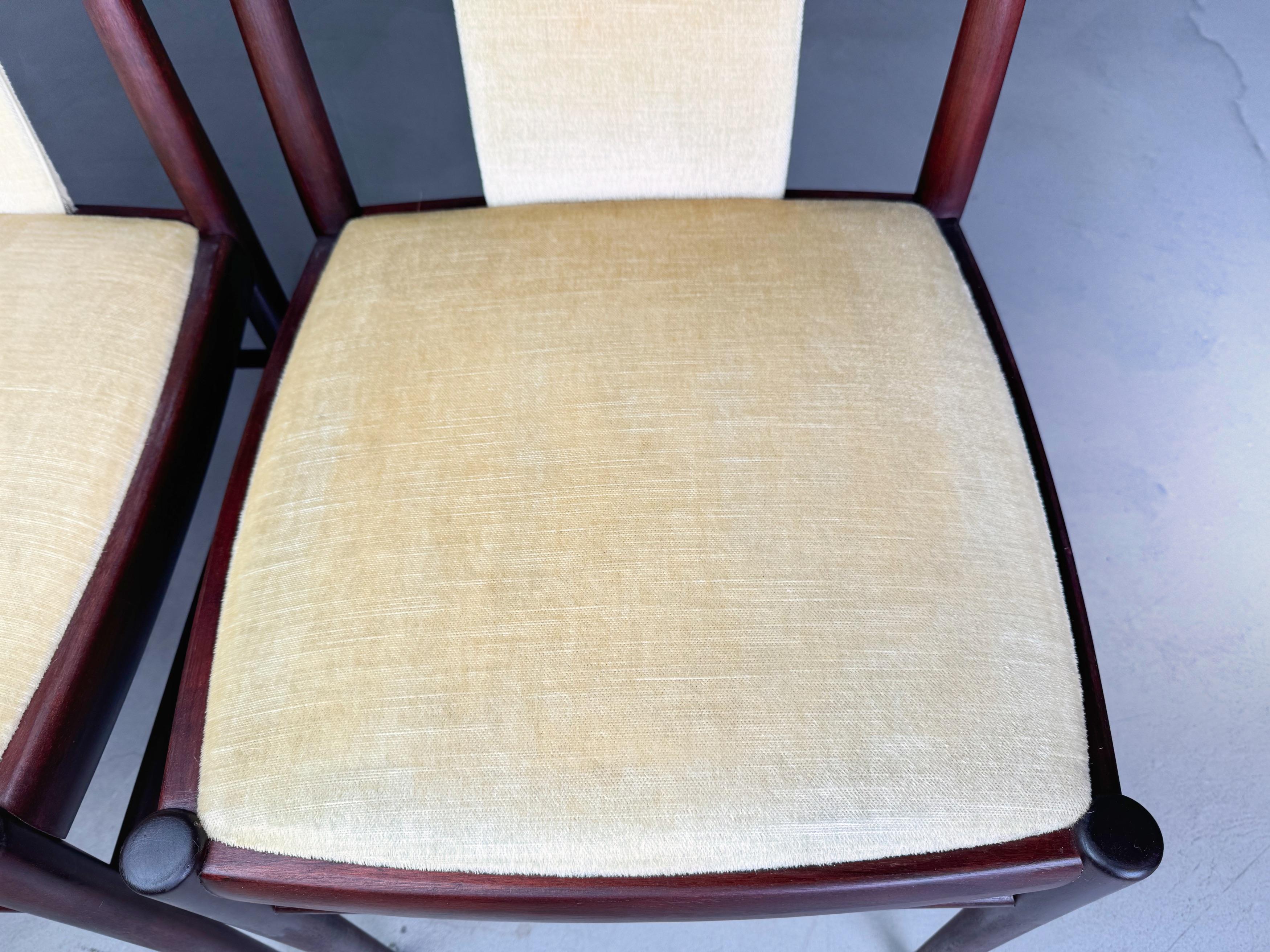 Set of 6 original vintage Mid Century chairs Benze 1960s For Sale 2