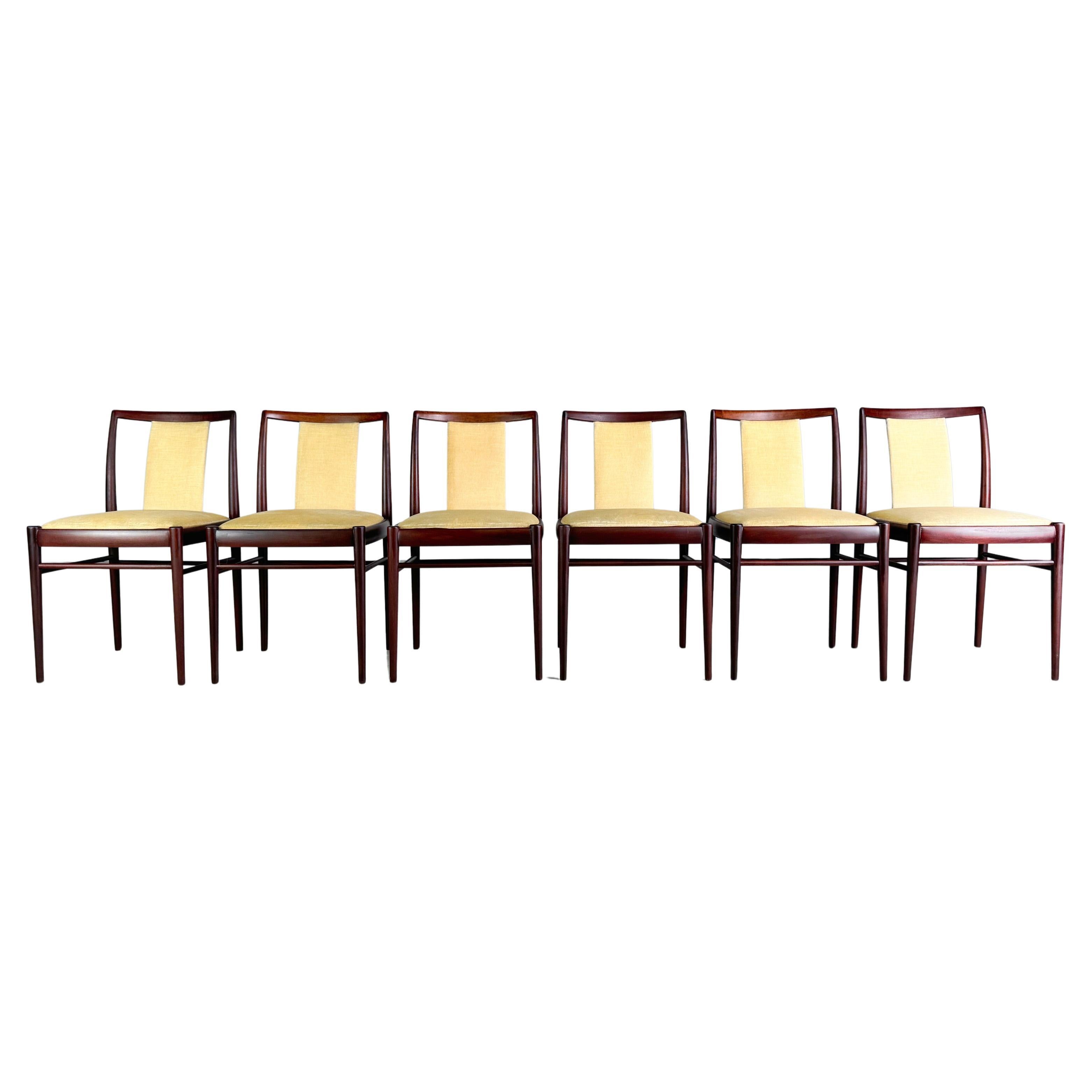 Set of 6 original vintage Mid Century chairs Benze 1960s