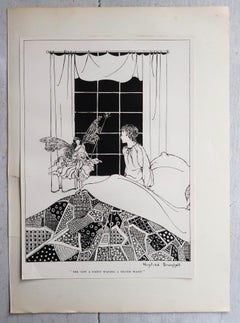 Set of 6 Original Vintage Prints After Winifred Bromhall, Children, Fairies
