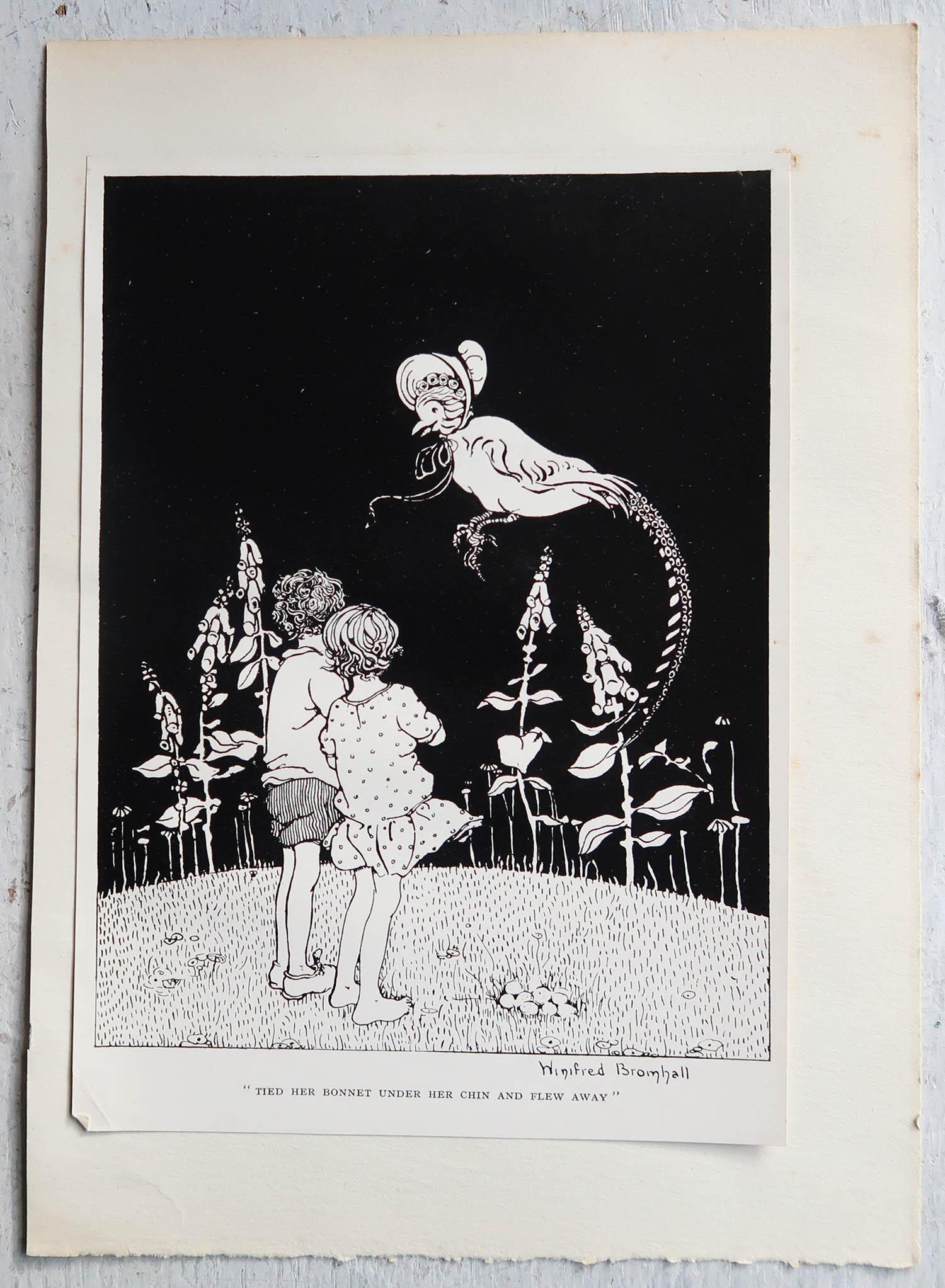 Other Set of 6 Original Vintage Prints After Winifred Bromhall, Children, Fairies