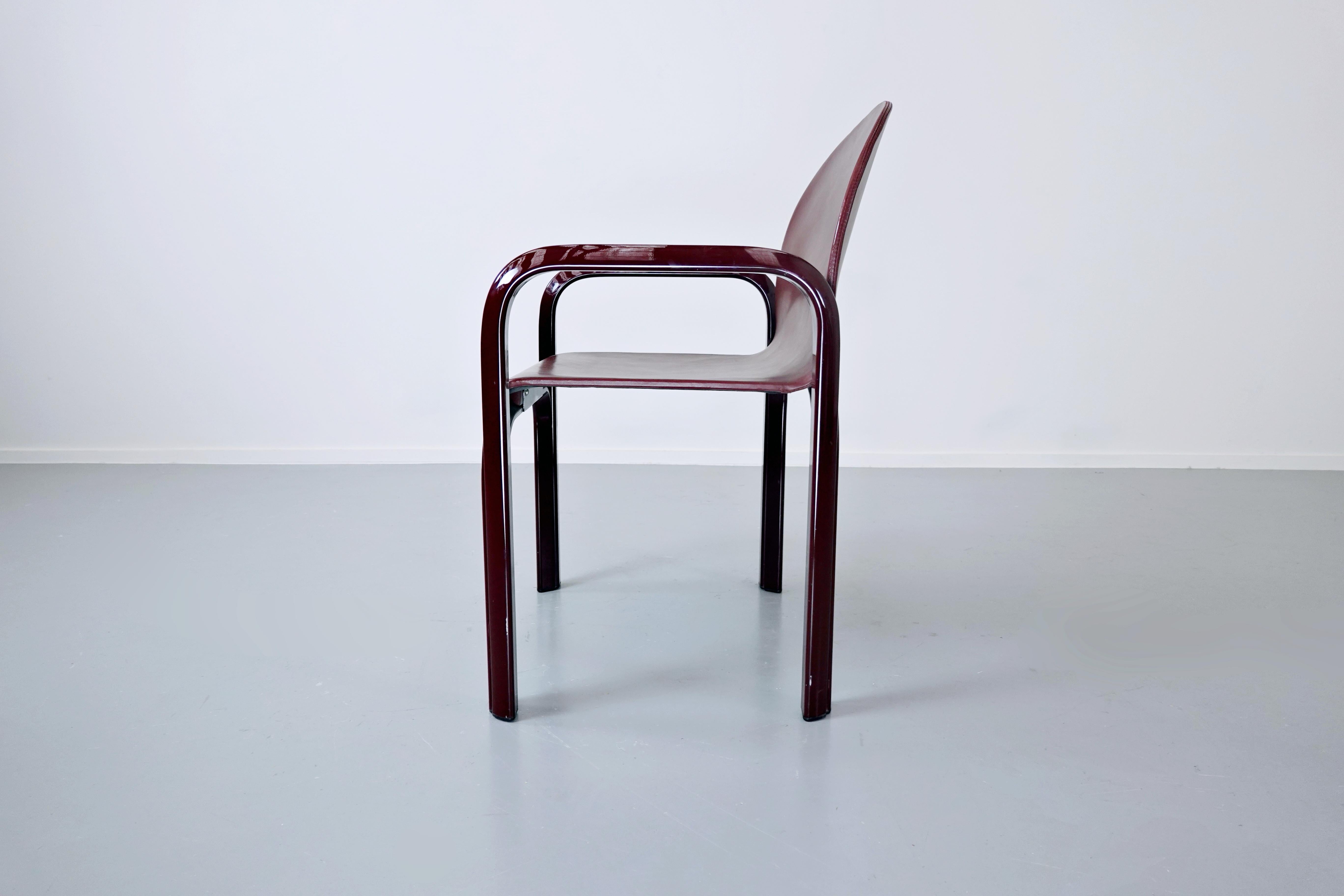 Italian Set of 6 Orsay Armchairs by Gae Aulenti for Knoll International