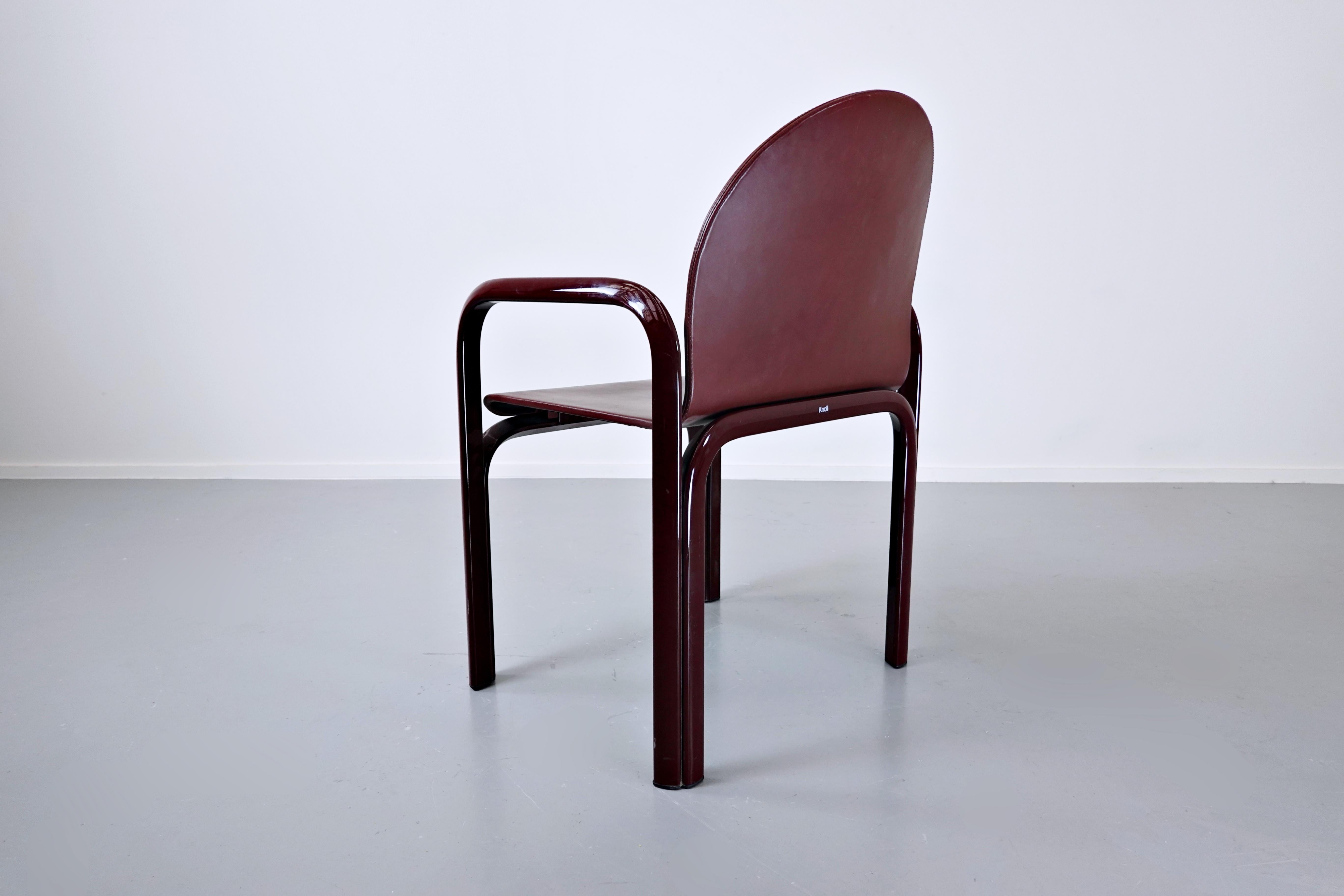 Set of 6 Orsay Armchairs by Gae Aulenti for Knoll International In Good Condition In Brussels, BE