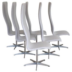 Set of 6 Oxford chairs by Arne Jacobson for Fritz Hansen - Denmark 1960s