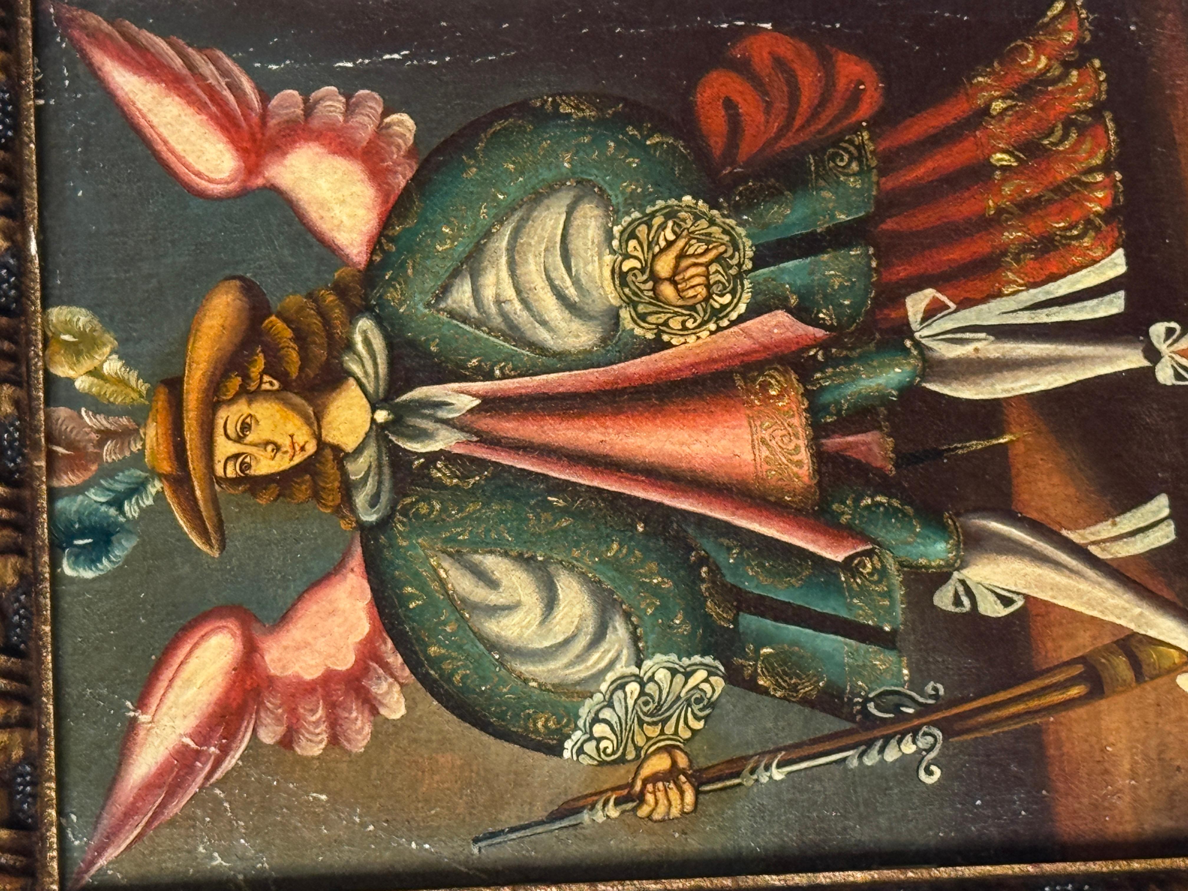 Set of 6 Paintings Attributed to the Cusco School, 18th–19th Centuries For Sale 9