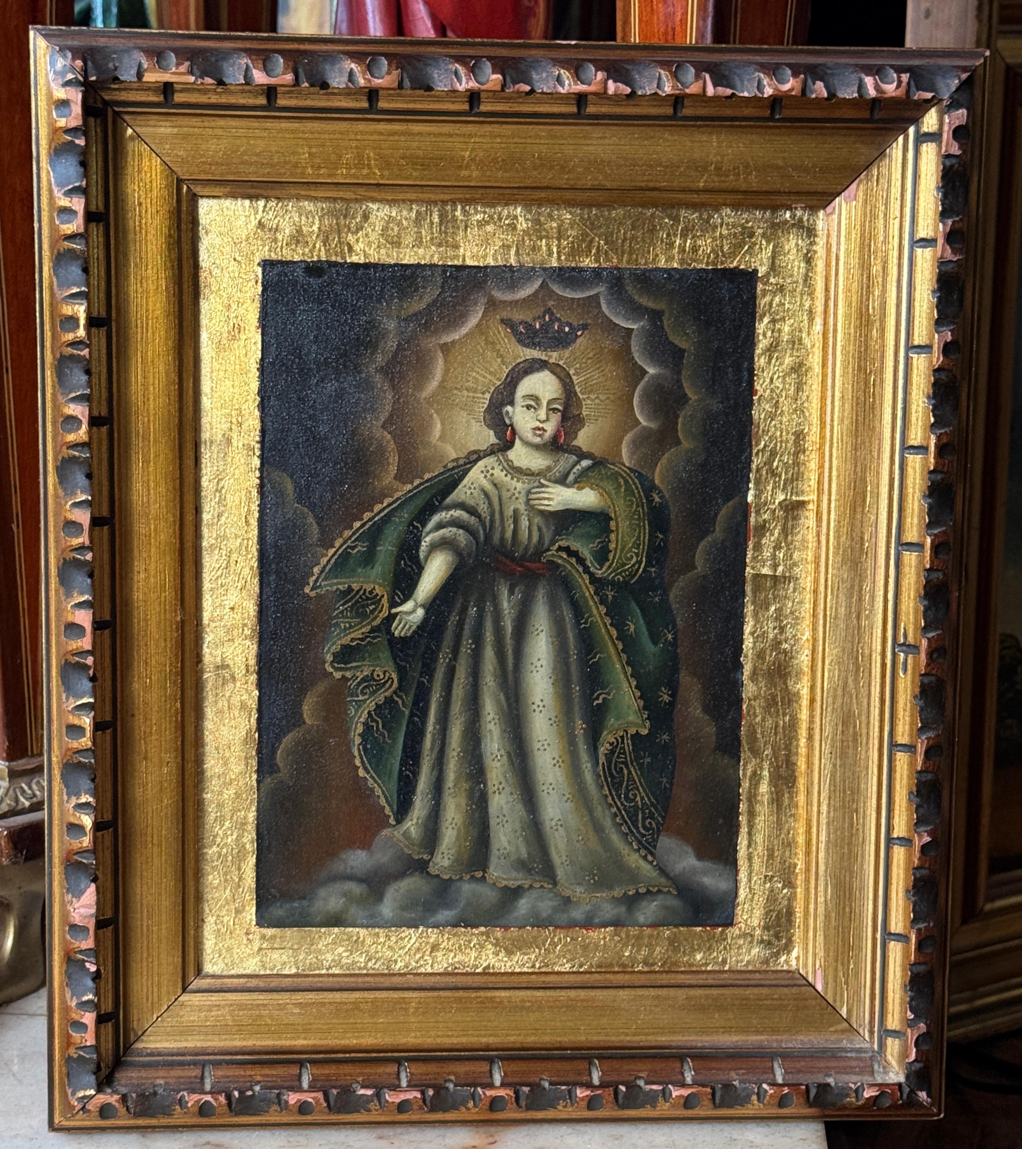 Spanish Set of 6 Paintings Attributed to the Cusco School, 18th–19th Centuries For Sale