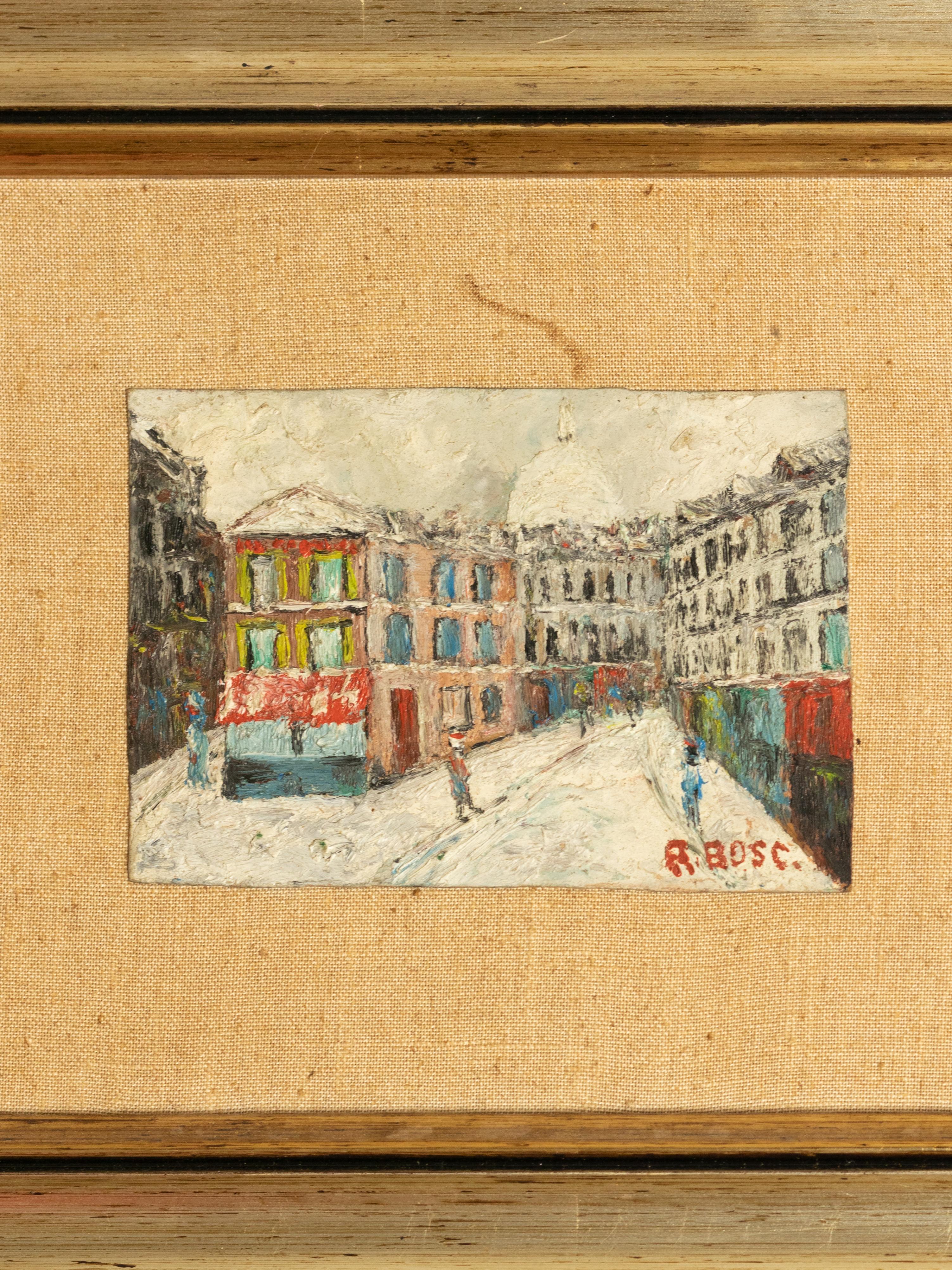 Set di 6 dipinti di Parigi, Post-Impressionismo, (20° secolo) in vendita 7