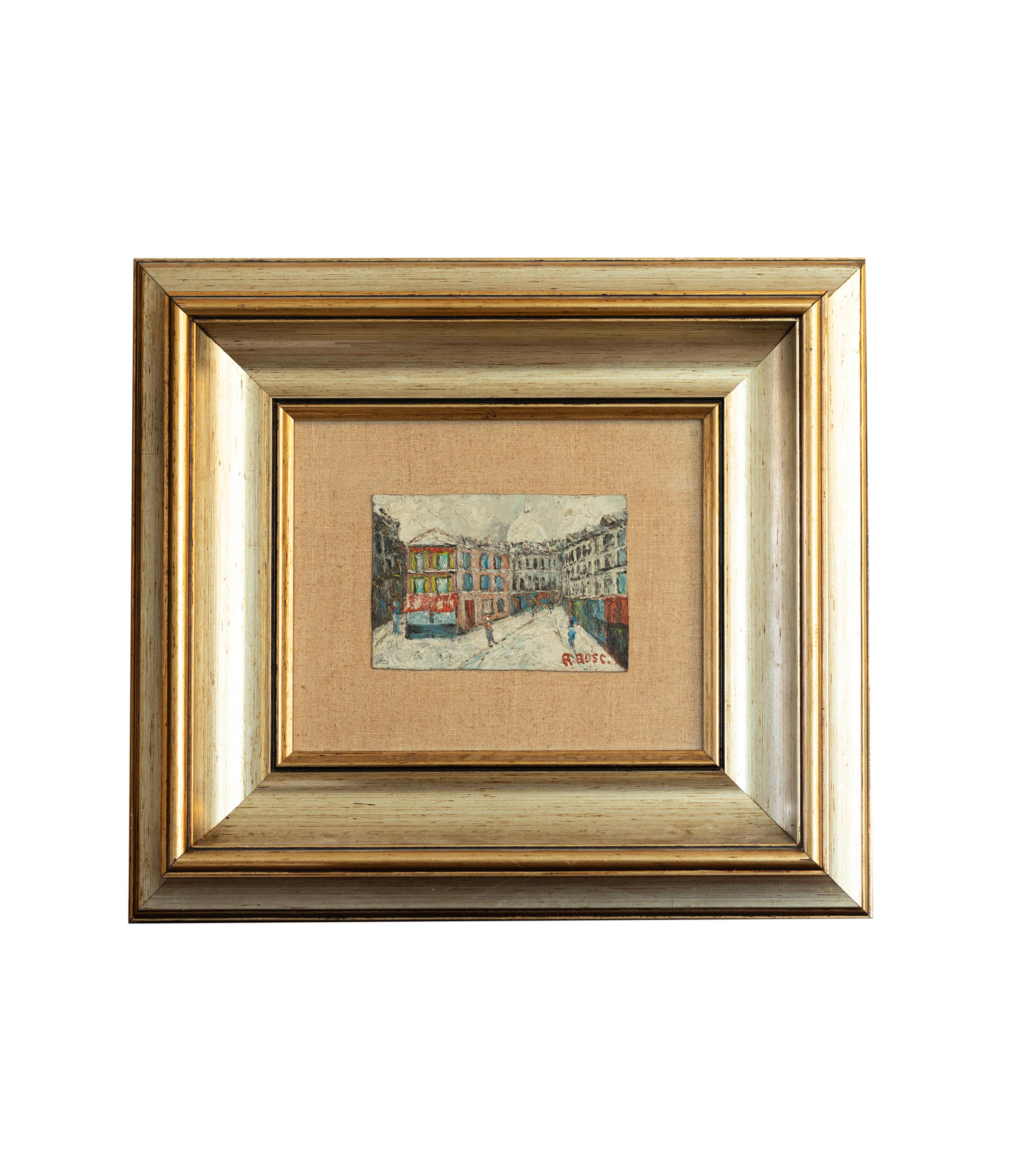 Legno Set di 6 dipinti di Parigi, Post-Impressionismo, (20° secolo) in vendita