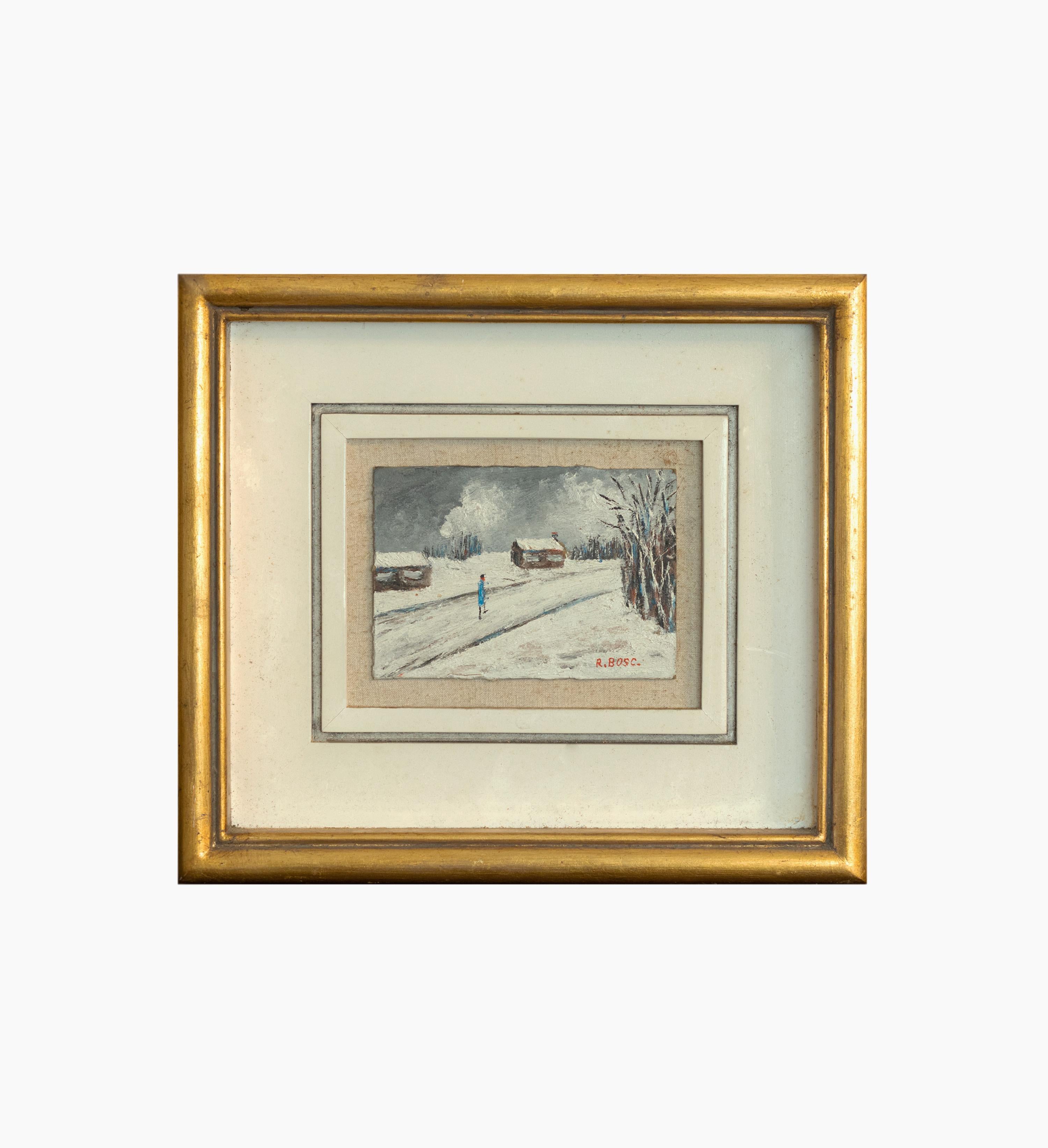 Set di 6 dipinti di Parigi, Post-Impressionismo, (20° secolo) in vendita 2