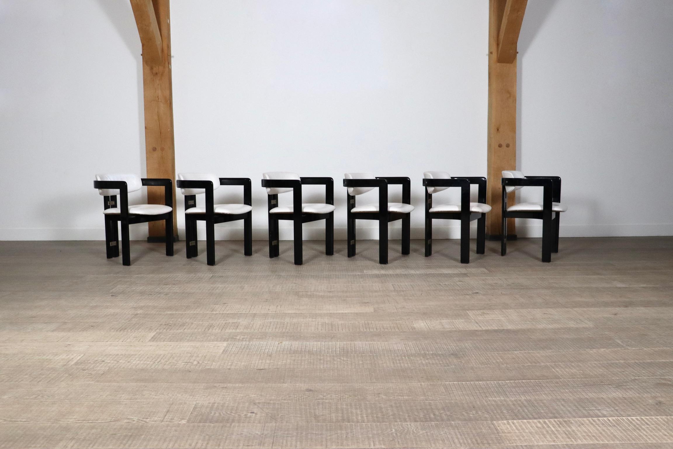 Set Of 6 Pamplona Chairs By Augusto Savini For Pozzi, Italy 1960s For Sale 2