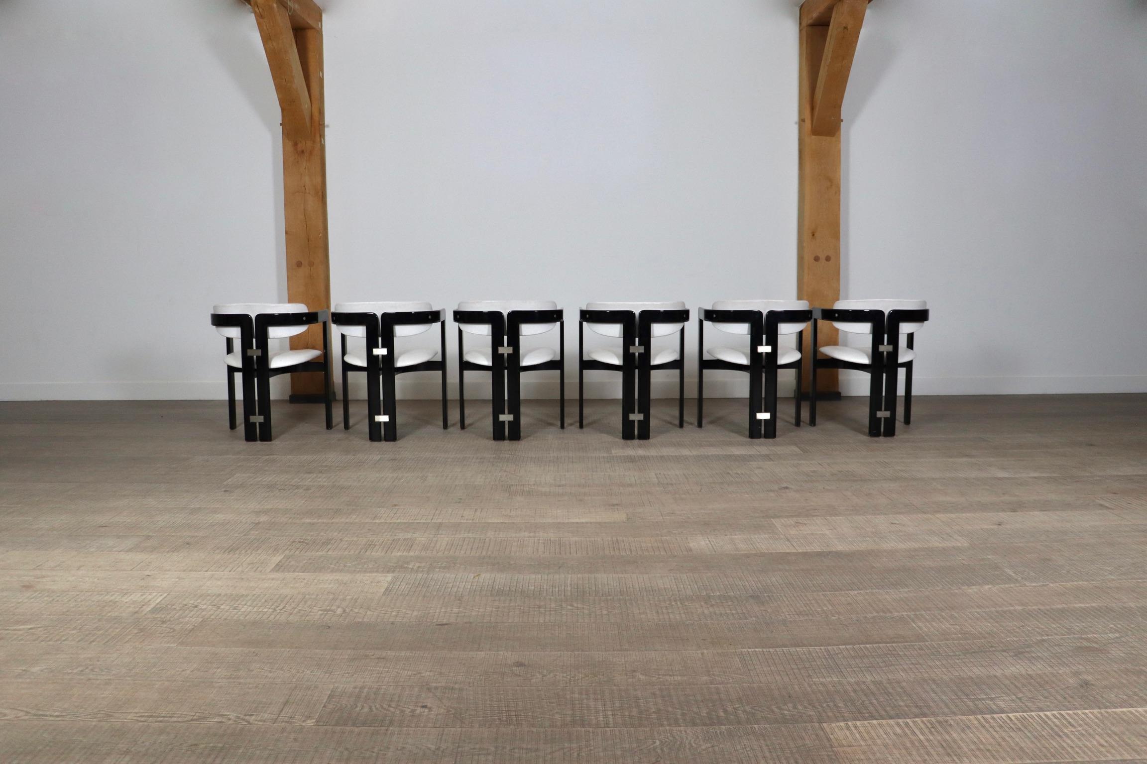 Set Of 6 Pamplona Chairs By Augusto Savini For Pozzi, Italy 1960s 4