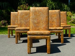 Set of 6 Parsons Dining Chairs Milo Baughman For Thayer Coggin