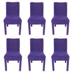 Set of 6 Parsons Style Dining Chairs by John Widdicomb