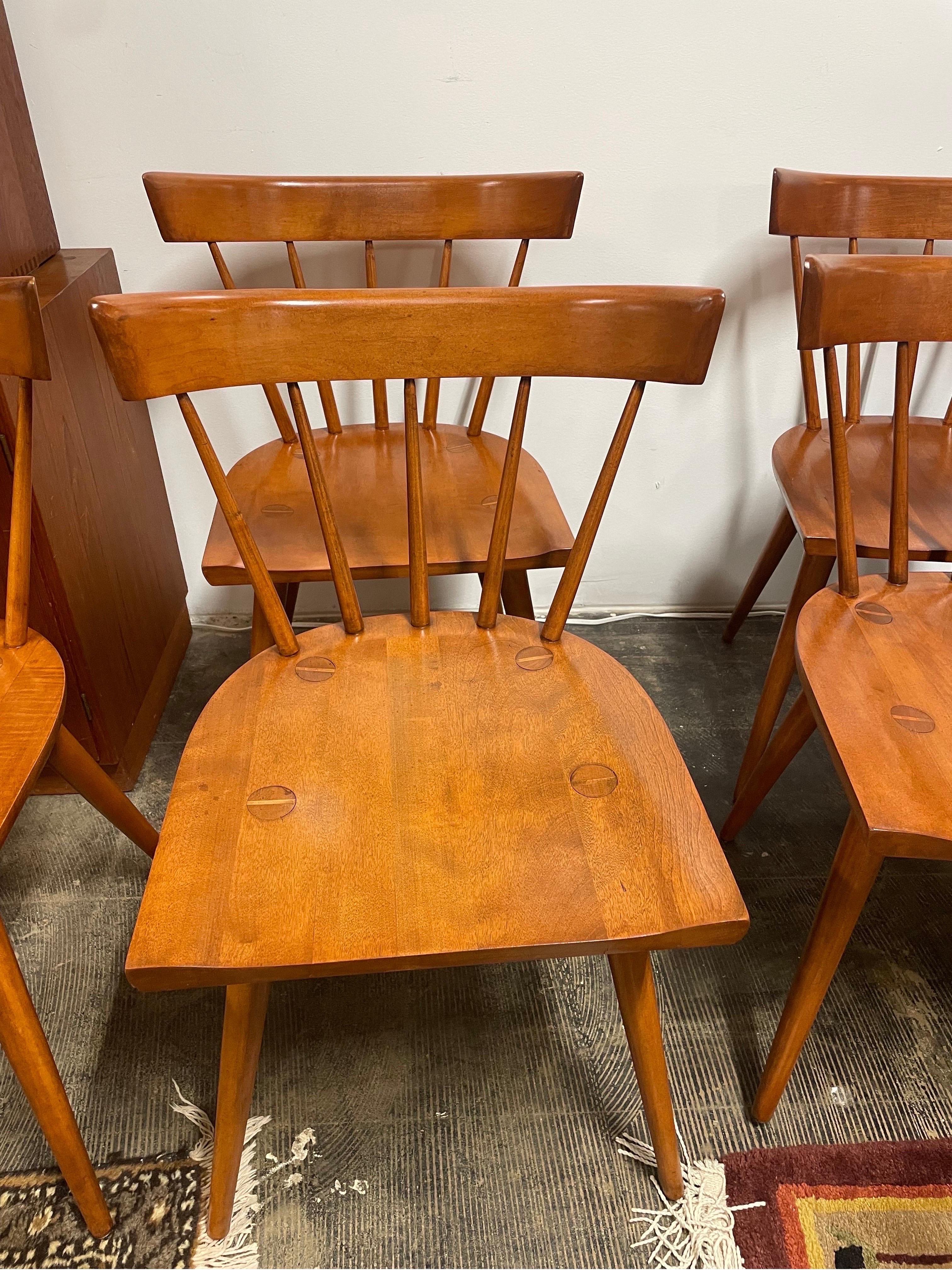 Mid-Century Modern Set of 6 Paul McCobb Planner Group Chairs For Sale