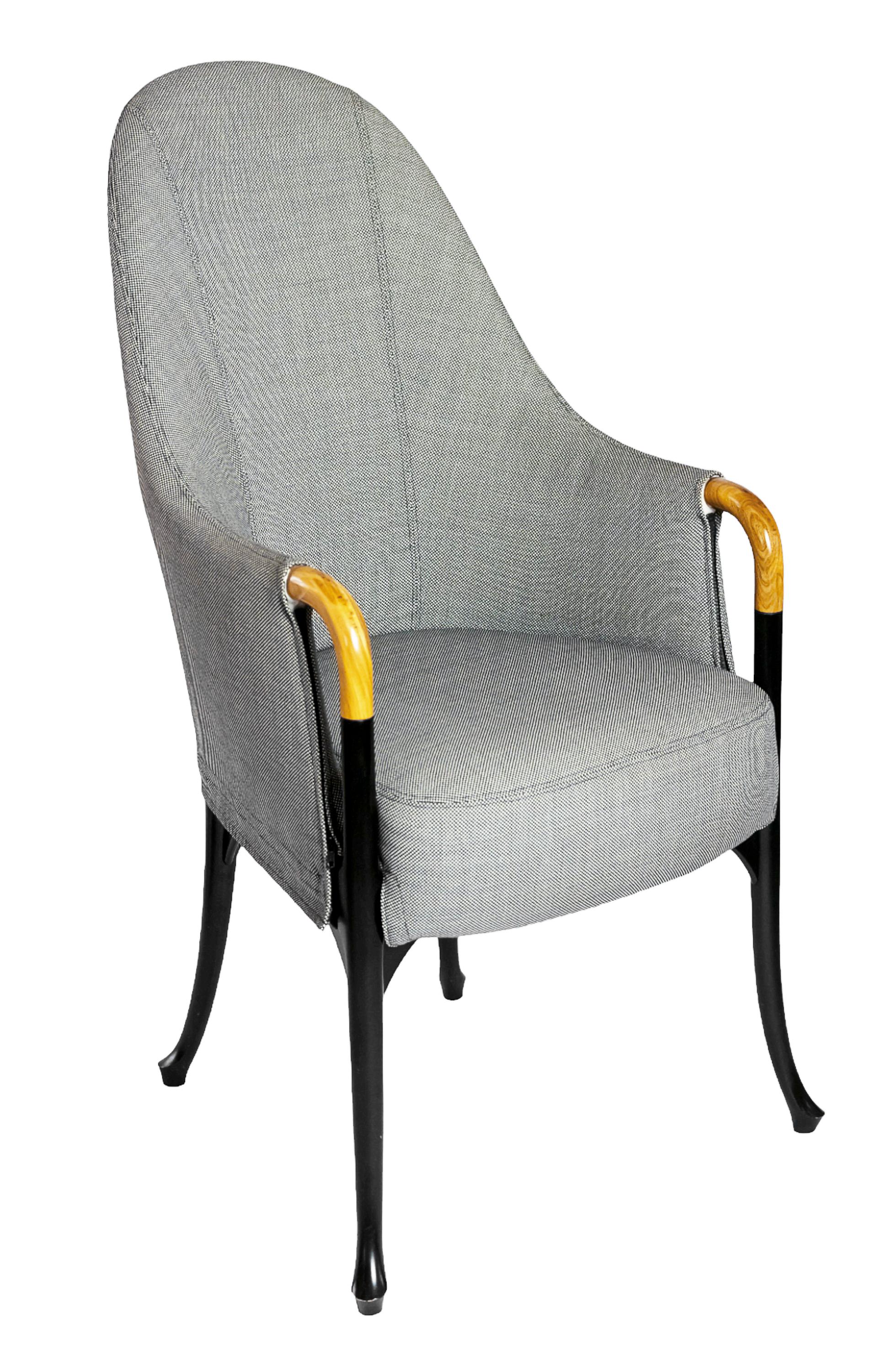 Mid-Century Modern Jeu de 6 pièces. Fauteuils Giorgetti Progetti d'Umberto Asnago en vente