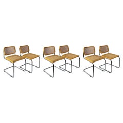 Set of  6 Pcs. Mid-Century Marcel Breuer Cesca Chairs