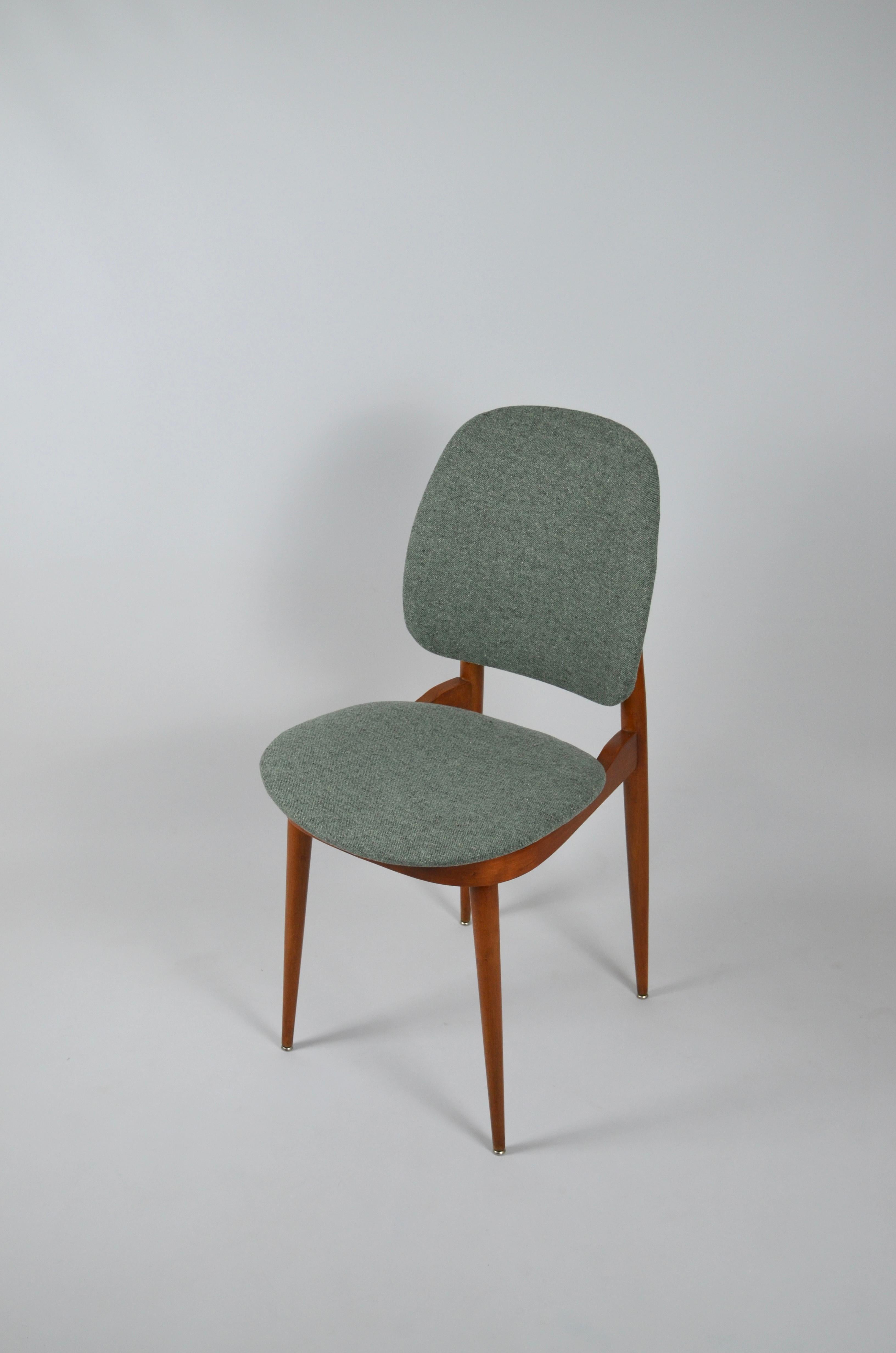 Set of 6 Pegase Chairs, by Pierre Guariche for Baumann, France, 60s 1