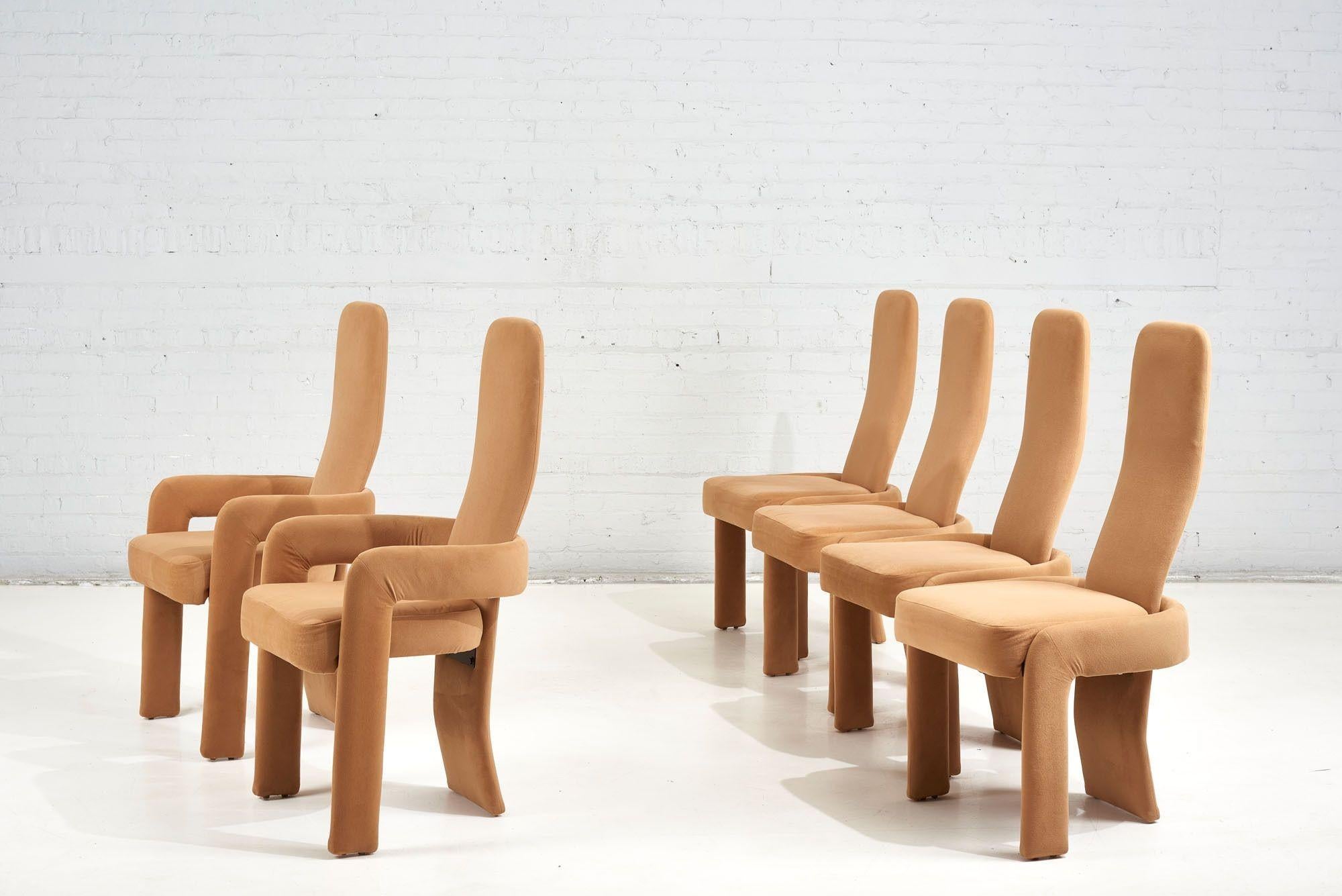 Set of 6 Pierre Cardin Dining Chairs, 1980 1