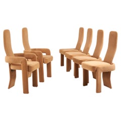 Set of 6 Pierre Cardin Dining Chairs, 1980
