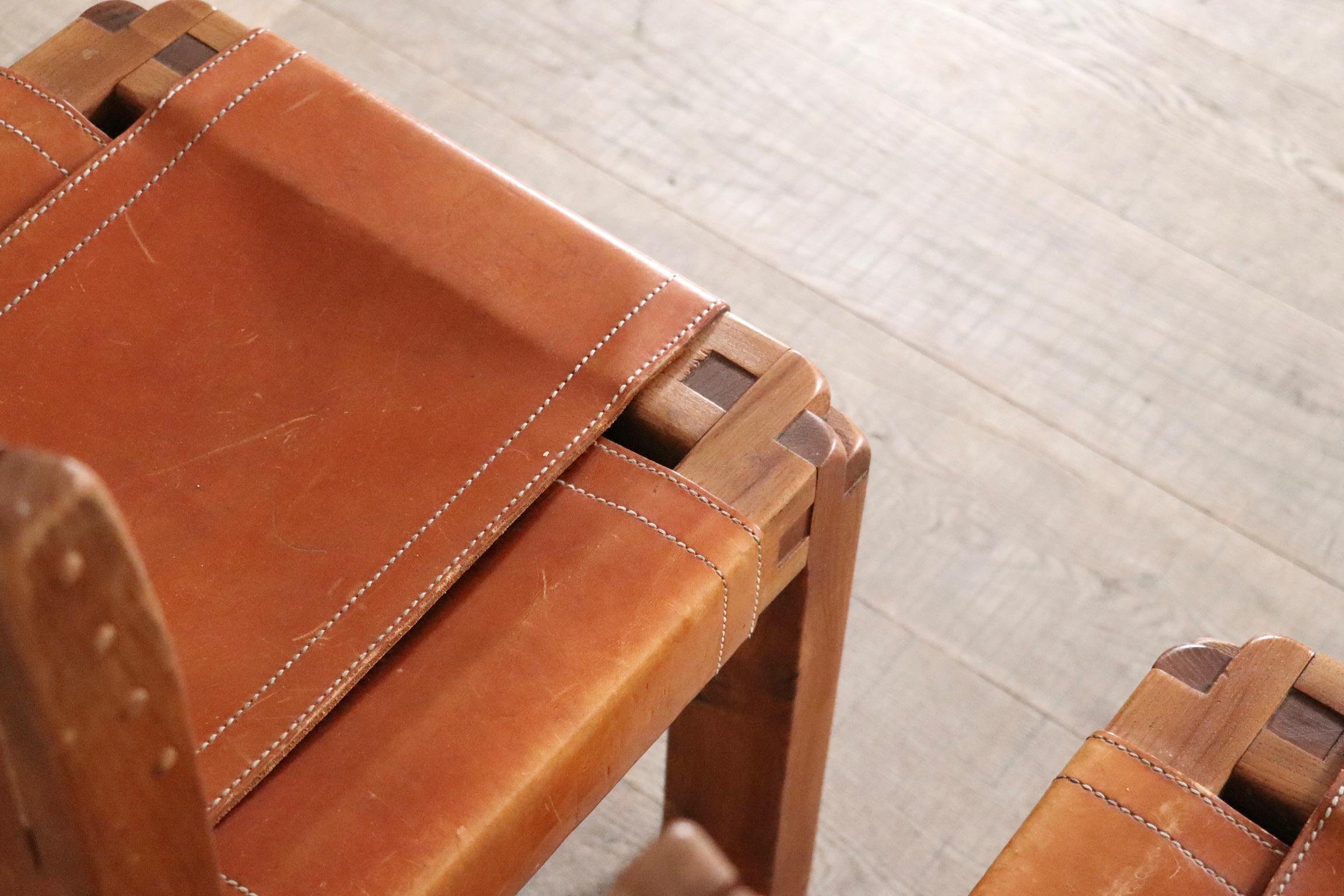 Set Of 6 Pierre Chapo S11 Dining Chairs, France, 1960s For Sale 3