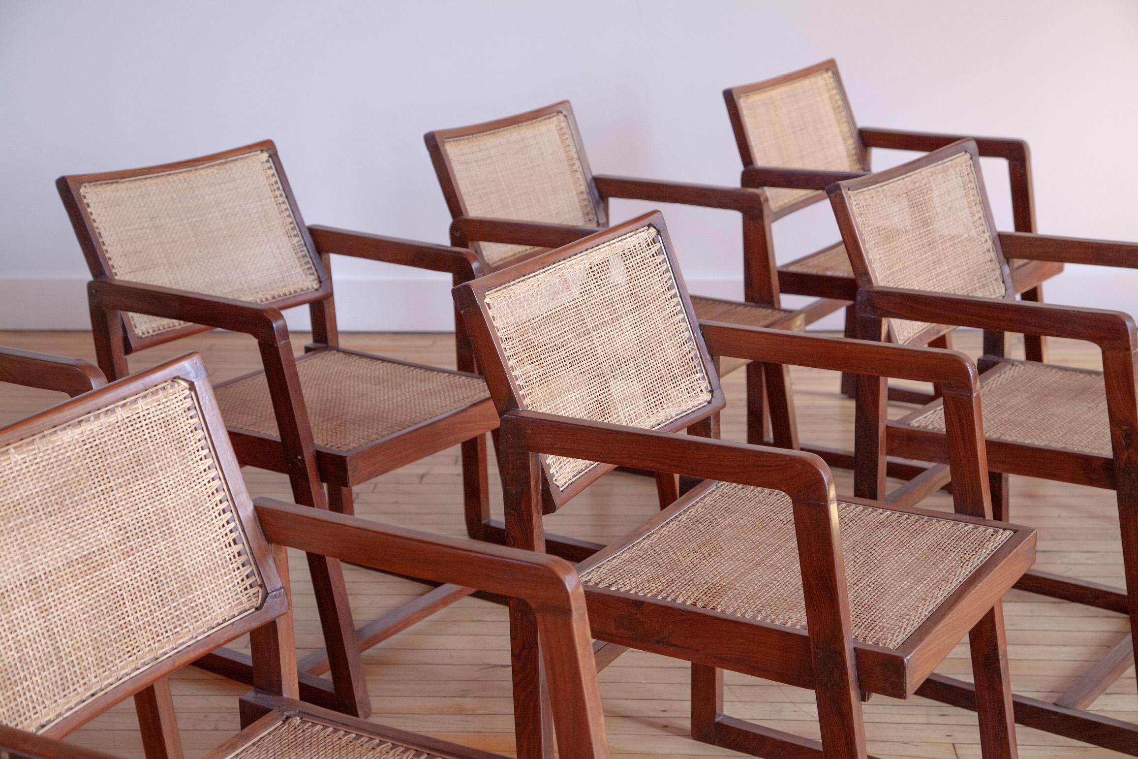 Magnifique ensemble de six fauteuils 