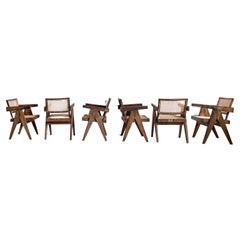 Juego de 6: Sillas de oficina Pierre Jeanneret Ahmedabad