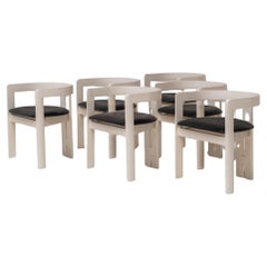Set of 6 Pigreco chairs, Gavina production by Tobia Scarpa