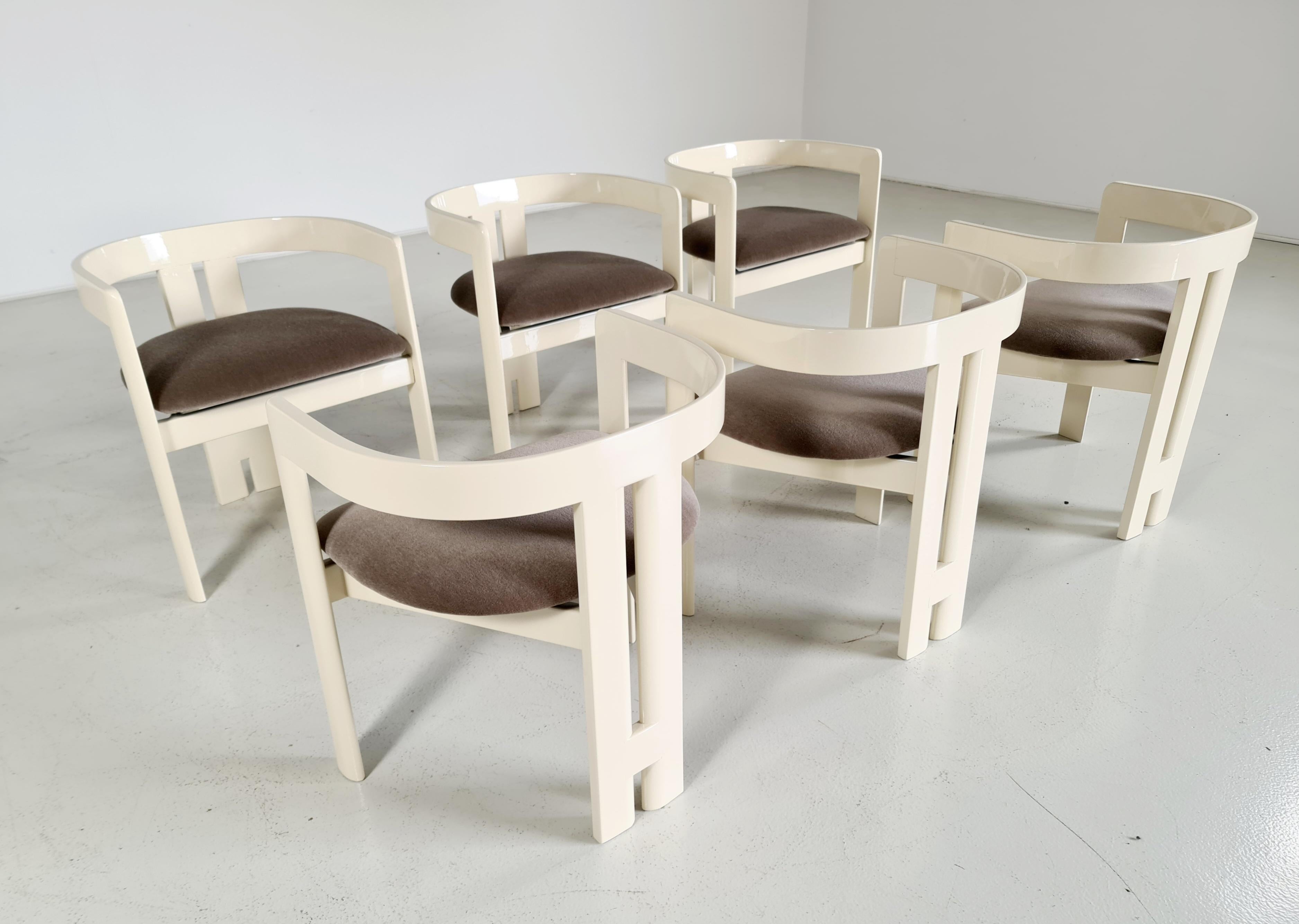 Set of 6 Pigreco Dining Chairs by Tobia Scarpa for Gavina, 1960s In Good Condition In amstelveen, NL