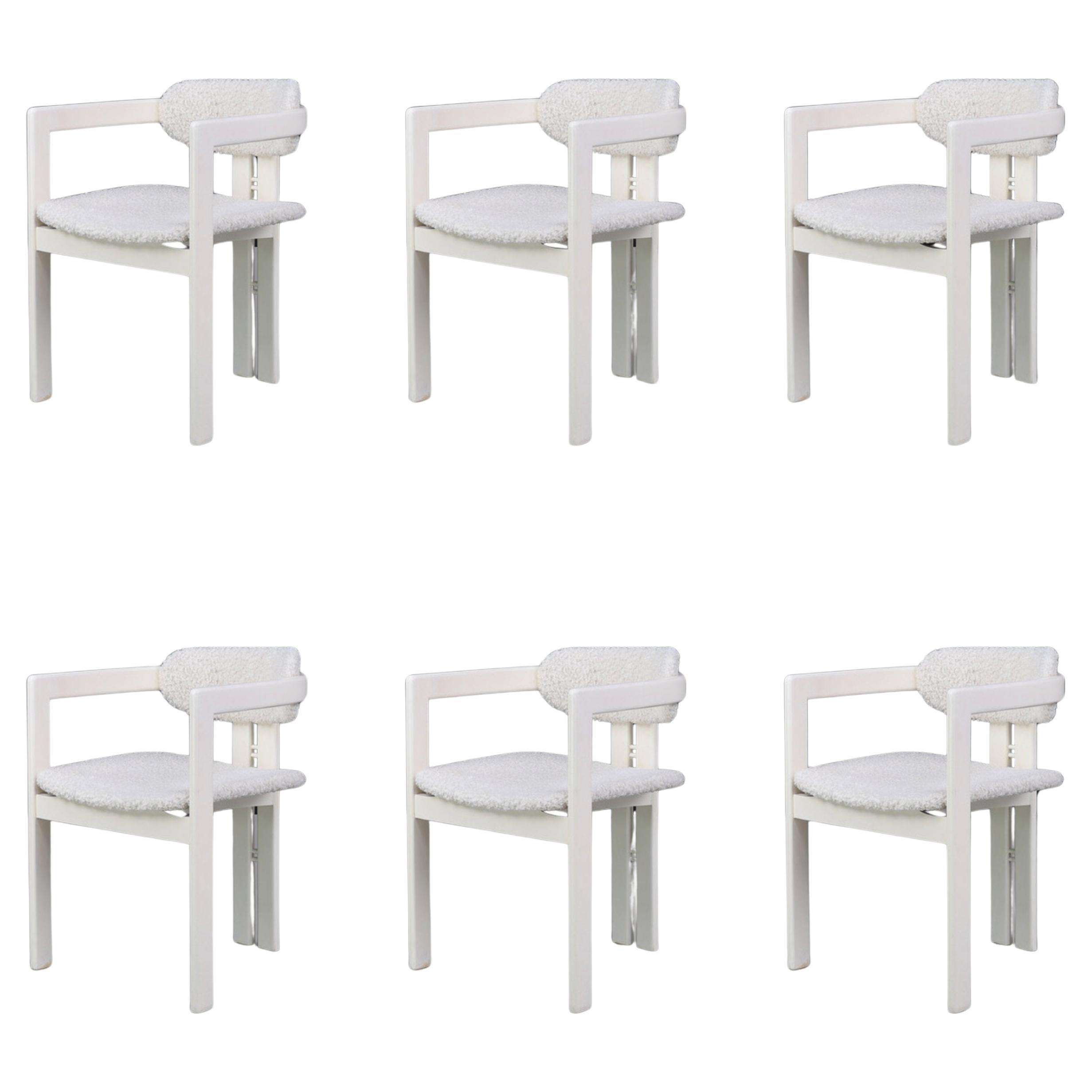 Set di 6 sedie da pranzo in stile Pigreco alla maniera di Afra & Tobia Scarpa, Italia in vendita